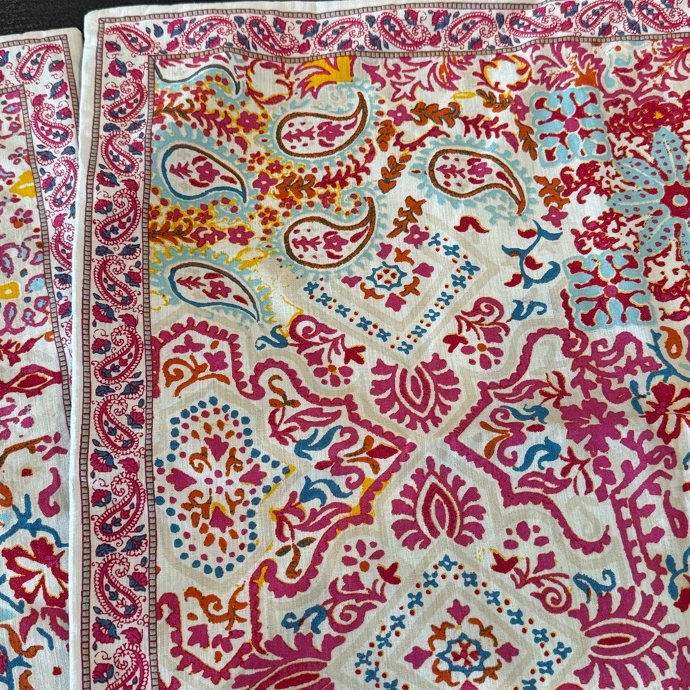 Lauren Ralph Lauren Boho Patchwork Paisley Bohemian Pillow Cover, 24” Square - Picture 10 of 14